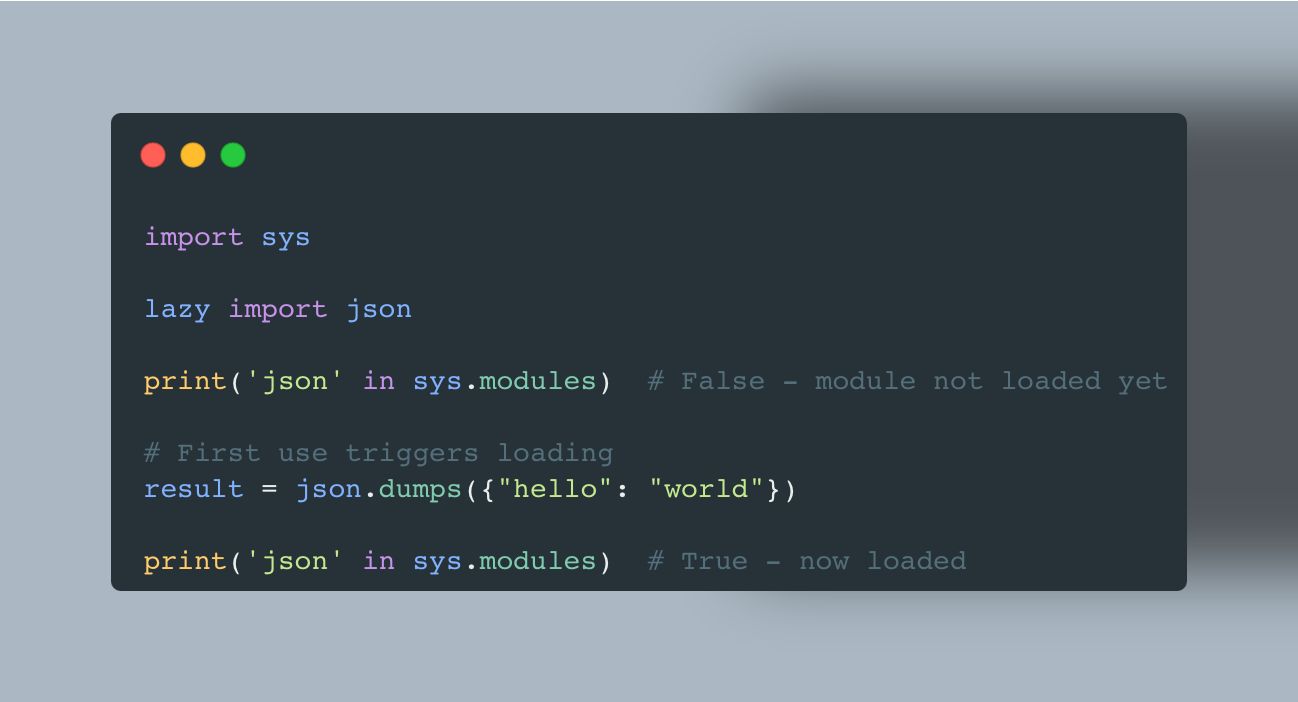 Lazy import json demo