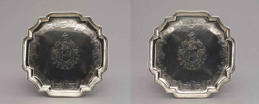 Pair of Salvers by Jacob Hurd