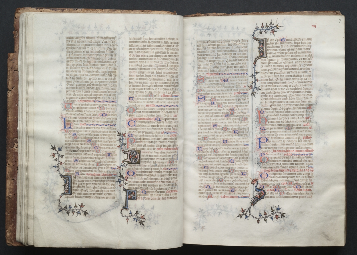 The Gotha Missal:  Fol. 16v, Text by Master of the Boqueteaux