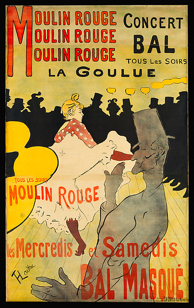 Moulin Rouge: La Goulue by Henri de Toulouse-Lautrec
