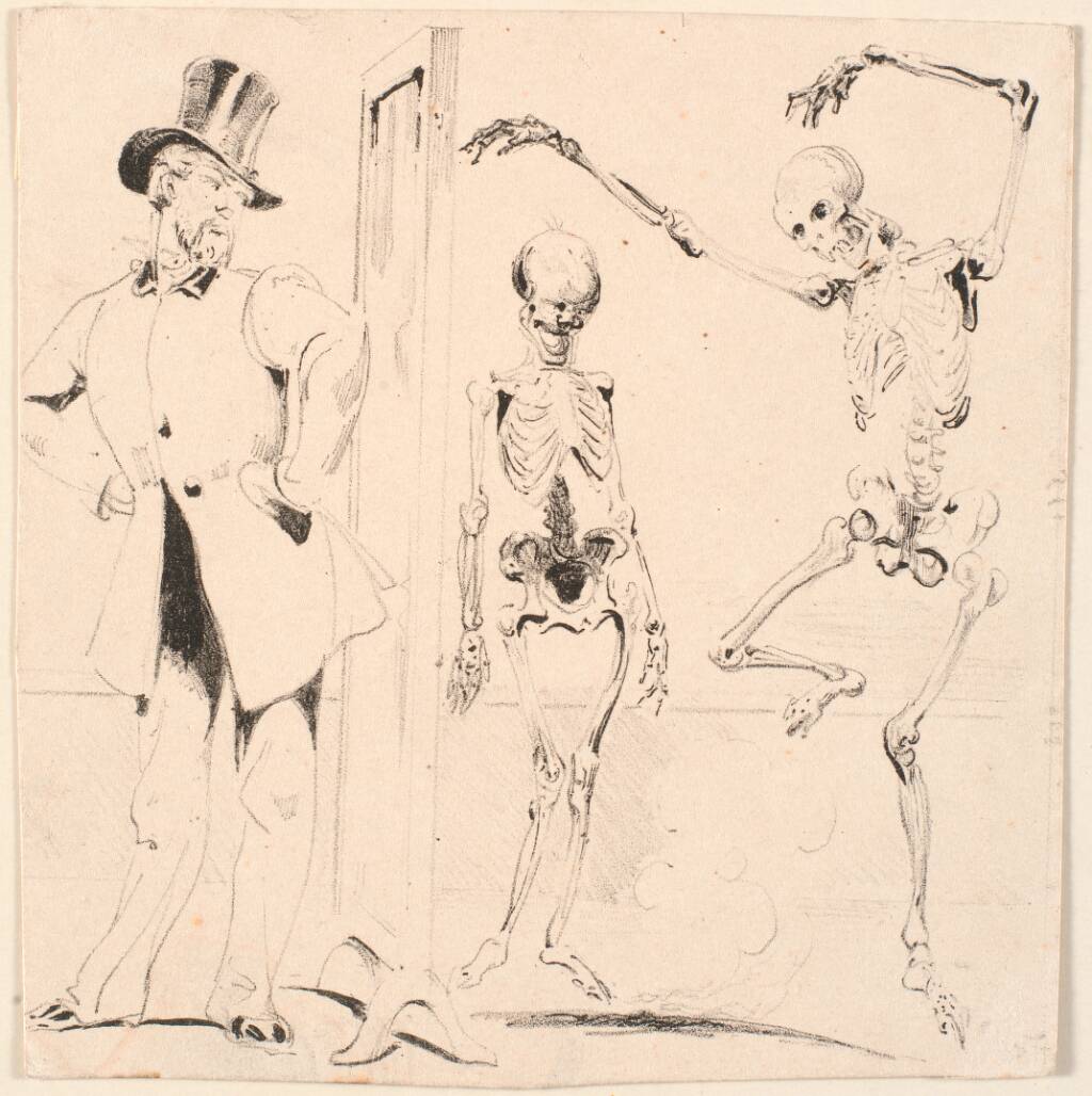 Prøveblad. Herre prøver tøj foran spejl. To benrade by Nicolai Habbe